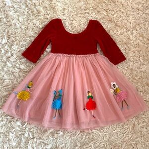 Mini Boden Velvet and Tulle Dress